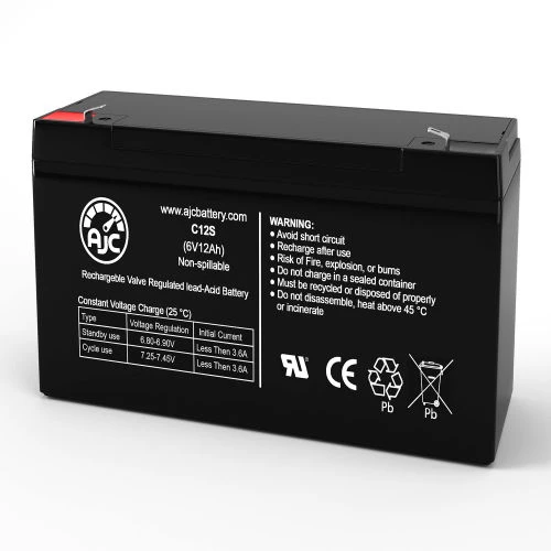 AJC Battery AJC® Ford 125 Lawn and Garden Replacement Battery 12Ah, 6V, F1 3 AJC Battery AJC® Ford 125 Lawn and Garden Replacement Battery 12Ah, 6V, F1