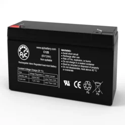 AJC Battery AJC® Ford 165 Lawn and Garden Replacement Battery 12Ah, 6V, F1