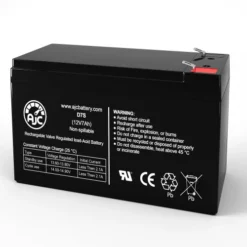 AJC Battery AJC® Power Curbers S700-B Lawn and Garden Replacement Battery 7Ah, 12V, F2