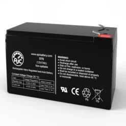 AJC Battery AJC® Hahn RHE-126 Lawn and Garden Replacement Battery 7Ah, 12V, F1