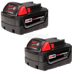 Milwaukee® 48-11-1822 18V Li-Ion M18 Battery 3Ah Extended Capacity 2Pk